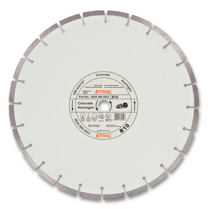 Алмазный диск STIHL бетон D-B10 (08350907040) D 350 мм