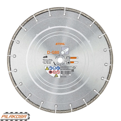 Алмазный диск STIHL D-G80 чугун (08350707000) D 350 мм